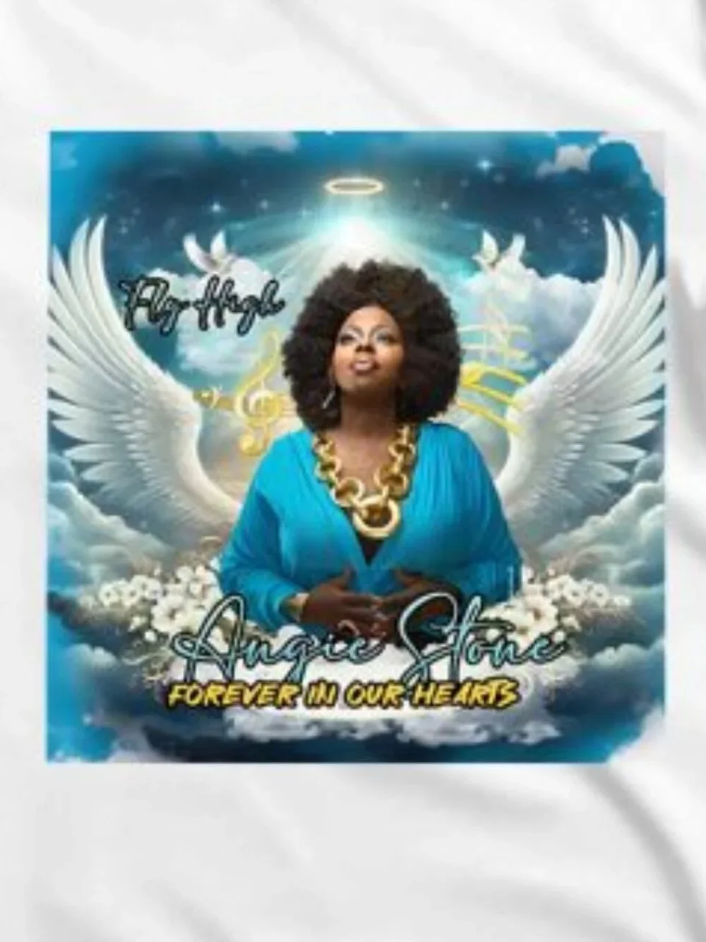 Angie Stone Forever In Our Hearts Unisex T Shirt - Picture 2 of 5